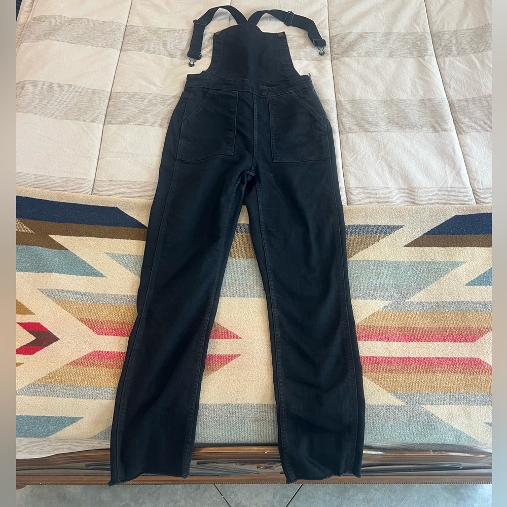 Madewell Black Denim Overalls